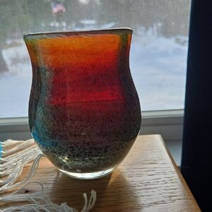 B McKinney U.S.G.94 Multicolor Art  Blown Glass